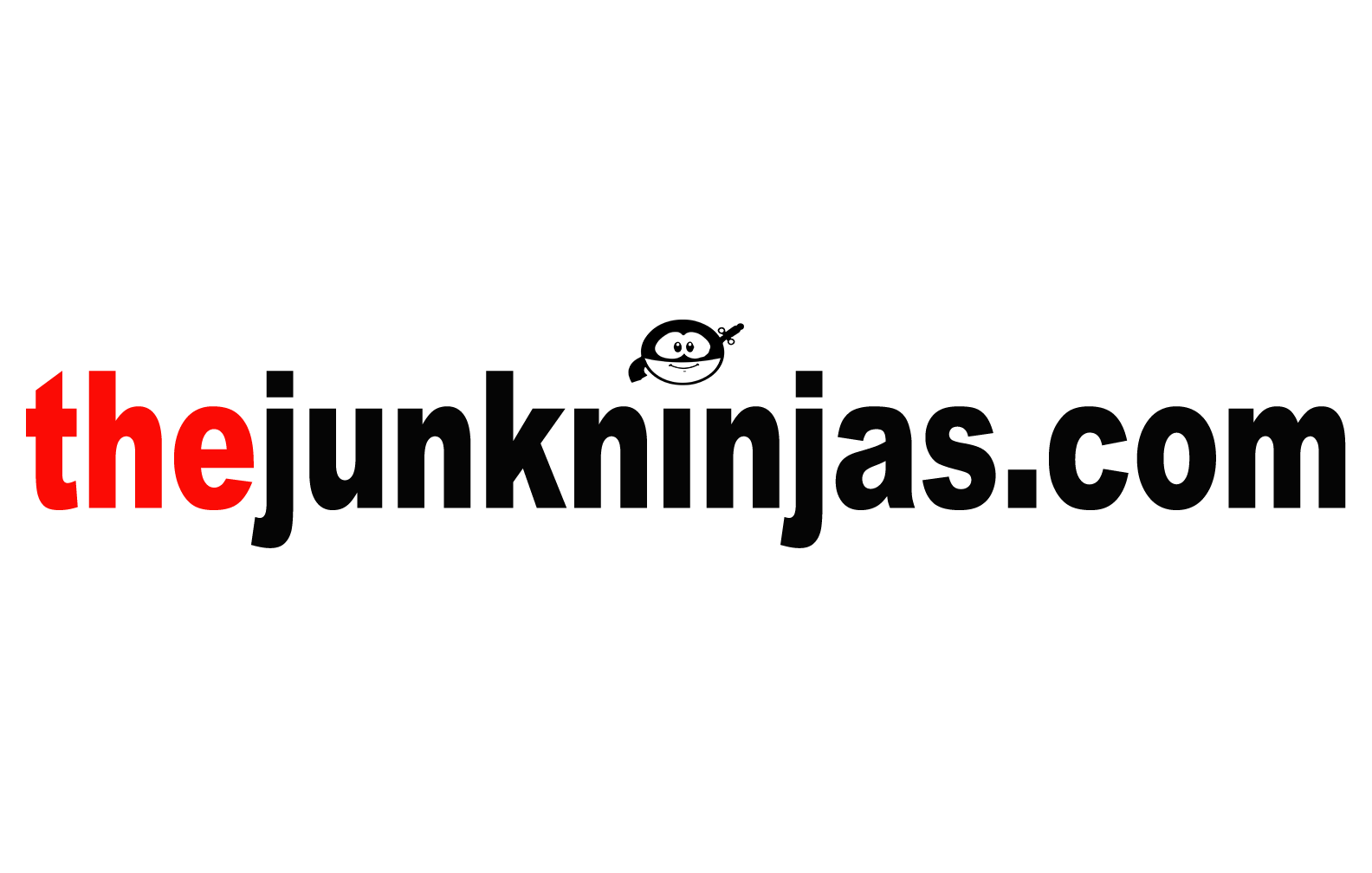 The Junk Ninjas logo with red and black branding and ninja icon representing thejunkninjas.com.