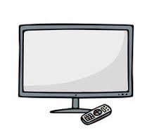Flat Screen TV Removal | Electronics Pickup – The Junk Ninjas Flat screen TV with remote control ready for large item pickup by The Junk Ninjas in Virginia Beach.
