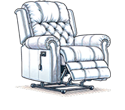 Recliner Chair Removal | Furniture Pickup – The Junk Ninjas White tufted recliner chair illustration used for large item pickup by The Junk Ninjas.